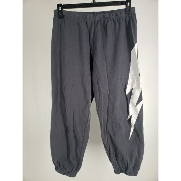 Ascot and Hart Lightning Bolt Pants Joggers Drawstring Size Large Workout Fit - Picture 4 of 9